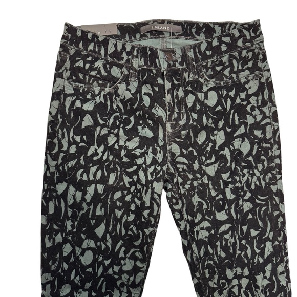 NWT New J BRAND Super Skinny Mid-Rise Olive BROCAD Jeans Size 25 - Picture 5 of 10